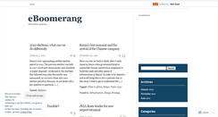 Desktop Screenshot of eboomerang.wordpress.com