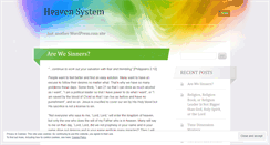 Desktop Screenshot of heavensystem.wordpress.com