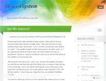 Tablet Screenshot of heavensystem.wordpress.com
