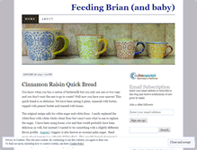 Tablet Screenshot of feedingbrian.wordpress.com