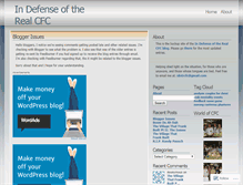 Tablet Screenshot of defendingcfc.wordpress.com