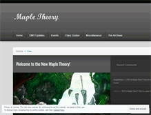 Tablet Screenshot of mapletheory.wordpress.com