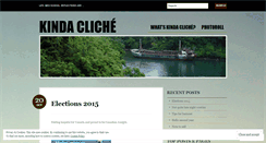 Desktop Screenshot of kindacliche.wordpress.com