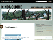 Tablet Screenshot of kindacliche.wordpress.com