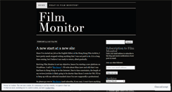 Desktop Screenshot of filmmonitor.wordpress.com