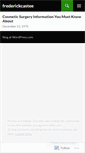 Mobile Screenshot of frederickcastee.wordpress.com