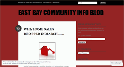 Desktop Screenshot of eastbaycommunityinfo.wordpress.com