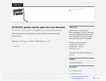 Tablet Screenshot of genderraender.wordpress.com