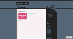 Desktop Screenshot of alashop.wordpress.com