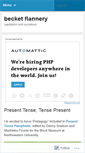 Mobile Screenshot of becketflannery.wordpress.com
