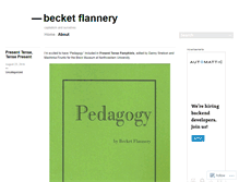 Tablet Screenshot of becketflannery.wordpress.com