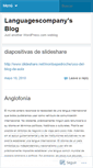 Mobile Screenshot of languagescompany.wordpress.com