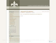Tablet Screenshot of languagescompany.wordpress.com