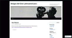 Desktop Screenshot of amigosdelcinelatinoamericano.wordpress.com