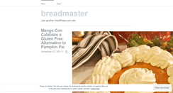 Desktop Screenshot of breadmaster.wordpress.com