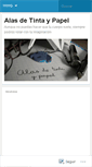 Mobile Screenshot of alasdetintaypapel.wordpress.com