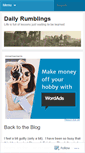Mobile Screenshot of dailyrumblings.wordpress.com