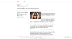 Desktop Screenshot of lillaguil.wordpress.com