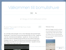 Tablet Screenshot of bomullshuve.wordpress.com