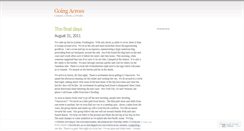 Desktop Screenshot of goingacross.wordpress.com
