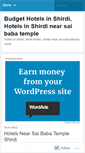 Mobile Screenshot of budgethotelsinshirdi.wordpress.com
