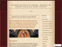 Tablet Screenshot of budgethotelsinshirdi.wordpress.com