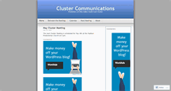 Desktop Screenshot of clustercom.wordpress.com