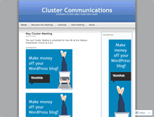 Tablet Screenshot of clustercom.wordpress.com