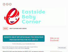 Tablet Screenshot of eastsidebabycorner.wordpress.com