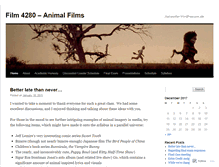 Tablet Screenshot of animalfilms.wordpress.com