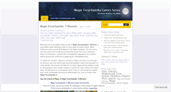 Desktop Screenshot of magicencyclopediagames.wordpress.com