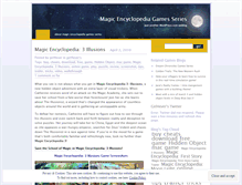 Tablet Screenshot of magicencyclopediagames.wordpress.com
