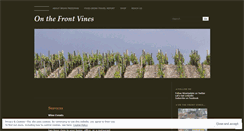 Desktop Screenshot of onthefrontvines.wordpress.com