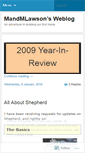 Mobile Screenshot of mandmlawson.wordpress.com