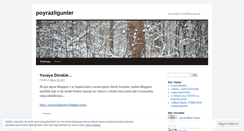 Desktop Screenshot of poyrazligunler.wordpress.com