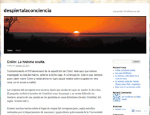 Tablet Screenshot of despiertalaconciencia.wordpress.com