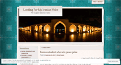 Desktop Screenshot of lookingformyiranianvoice.wordpress.com