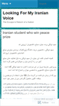 Mobile Screenshot of lookingformyiranianvoice.wordpress.com