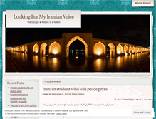 Tablet Screenshot of lookingformyiranianvoice.wordpress.com