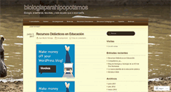 Desktop Screenshot of biologiaparahipopotamos.wordpress.com