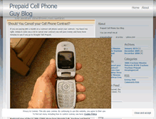 Tablet Screenshot of prepaidcellphoneguy.wordpress.com