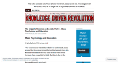 Desktop Screenshot of knowledgedrivenrevolution.wordpress.com