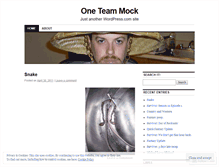 Tablet Screenshot of oneteammock.wordpress.com