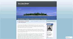 Desktop Screenshot of boonislandblogger.wordpress.com
