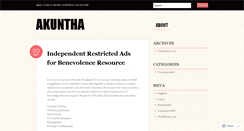 Desktop Screenshot of akuntha.wordpress.com