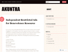 Tablet Screenshot of akuntha.wordpress.com