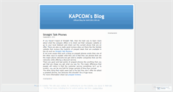 Desktop Screenshot of kapcom.wordpress.com