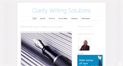Desktop Screenshot of claritywriting.wordpress.com
