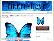 Tablet Screenshot of fireflydove.wordpress.com