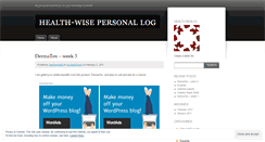 Desktop Screenshot of healthwiselog.wordpress.com